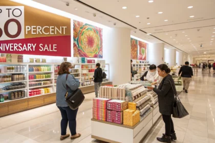 retailer offers discounts after anniversary