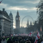 tommy robinson anti immigration march london