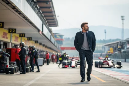 ben affleck visits f1 paddock