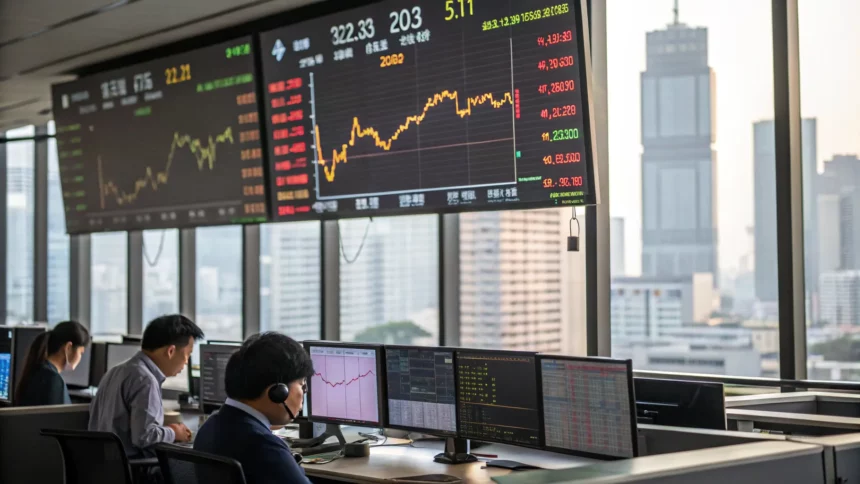 asian stocks mixed taiwan tensions