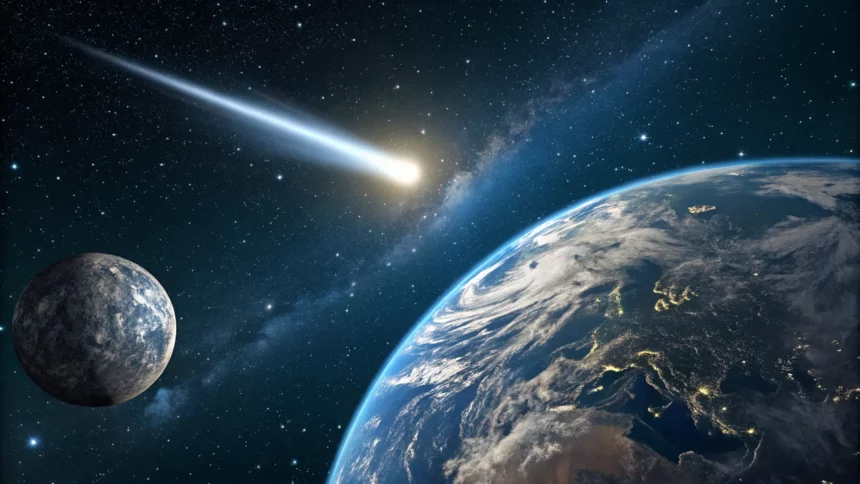interstellar comet atlas glides past earth