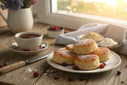 leftover scone breakfast idea