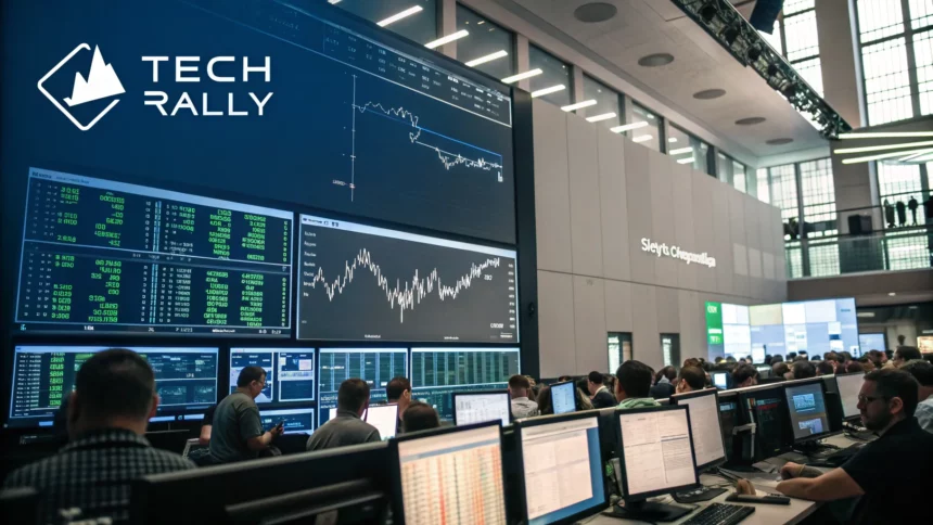 tech rally shows early stress signals