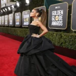 ariana grande golden globes ponytail