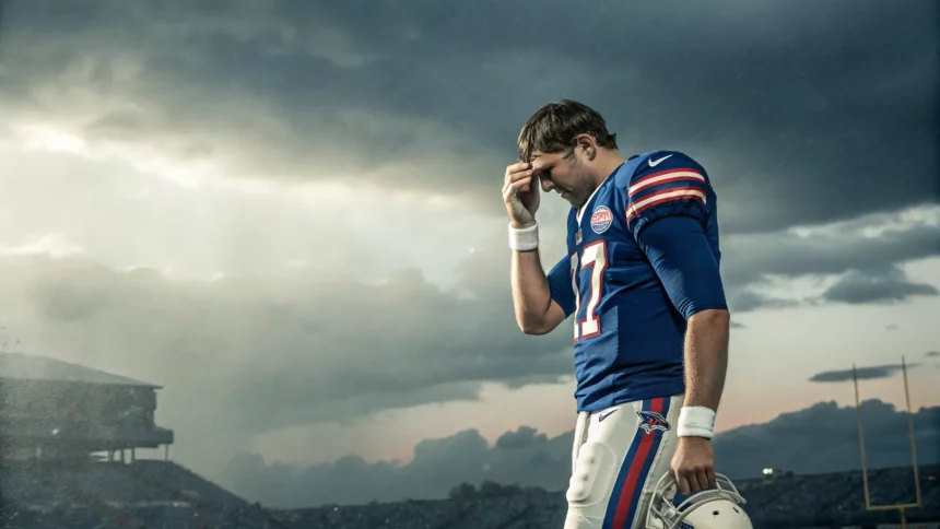 josh allen weeps after playoff loss