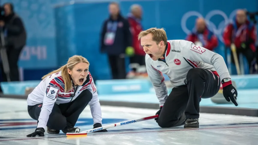 norway mixed doubles tense exchange