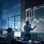 stocks swing sharply after hours trading