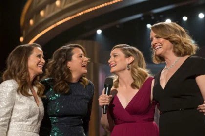 bridesmaids cast reunites oscar presenters