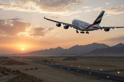 emirates flight diverts missile threat