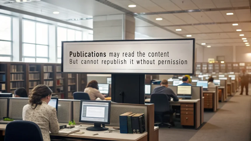 news outlets copyright restrictions reinforcement