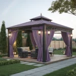 purple leaf gazebo backyard upgrades
