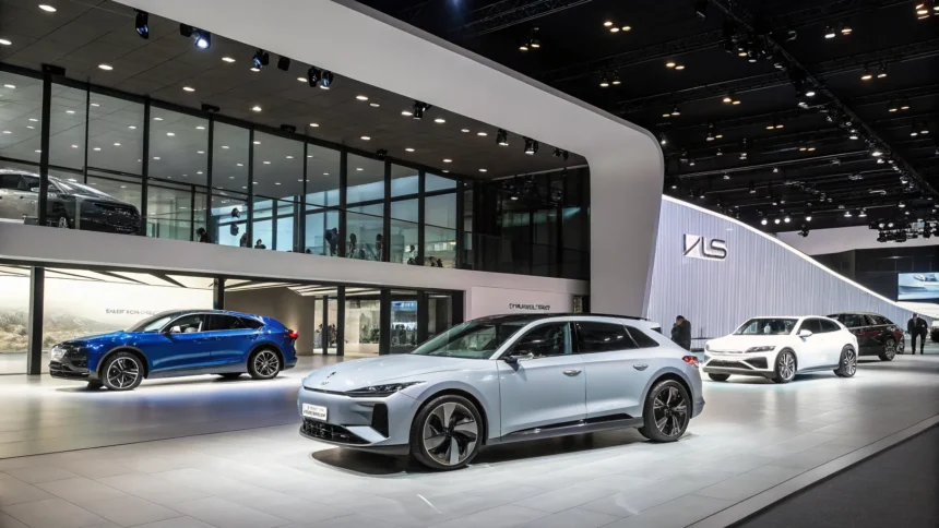 automakers unveil tech cars beijing