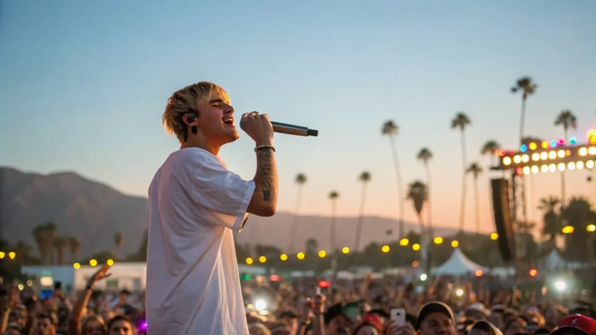 bieber serenades eilish at coachella