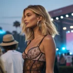 hailey bieber promotes rhode festival