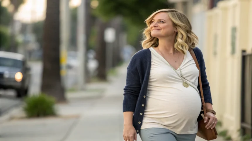 pregnant sitcom star steps out
