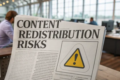 content redistribution legal notice risks