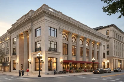 historic bank hotel ballroom conversion