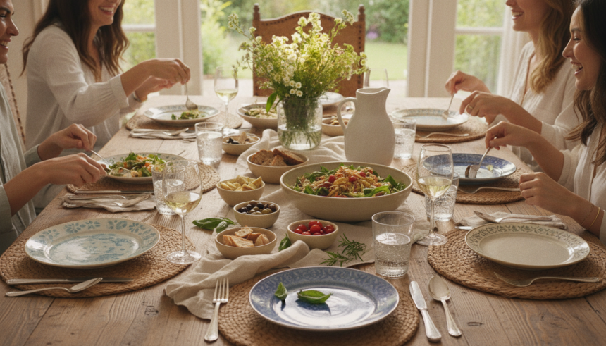 casual dining etiquette redefines table