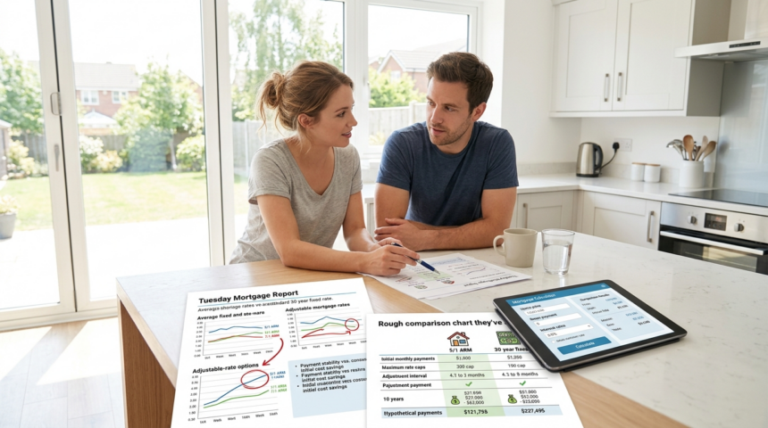 adjustable rates mortgage highlights tuesday