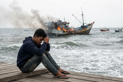 teenager dies vessel fire indonesia