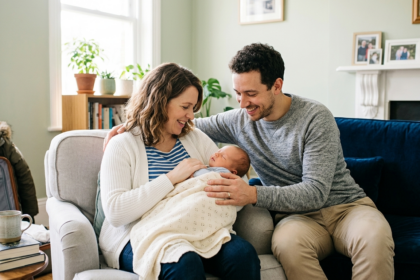 couple welcomes son after wedding