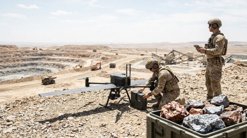 drone warfare critical minerals investment