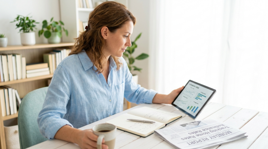 monday report tracks home refinance rates
