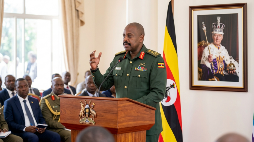 ugandan general ties event attendance charles