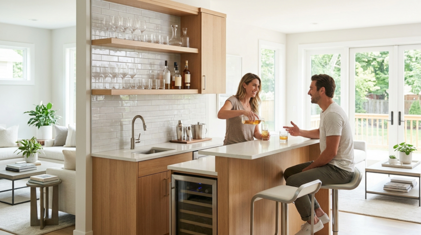 wet bars regain ground new homes